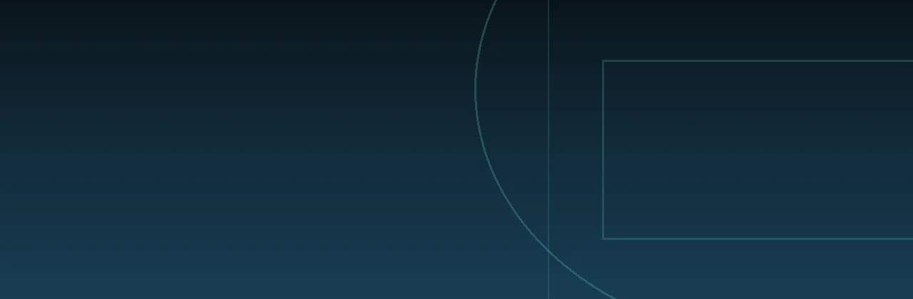 Abstract banner: pale basketball court line motifs drawn over a navy and teal gradient