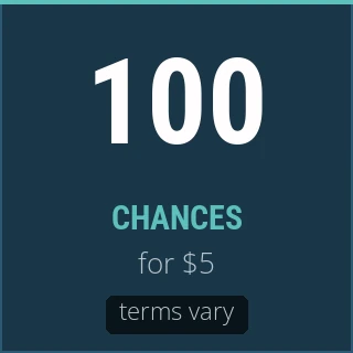 Fiche : 100 chances pour $5, terms vary