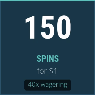 Fiche : 150 spins pour $1, 40x wagering