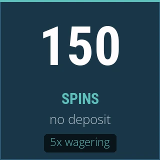 Fiche : 150 spins pour no deposit, 5x wagering